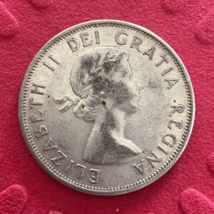 Canada HALF DOLLAR SILVER 50c silver coin, Elizabeth ll, Canada